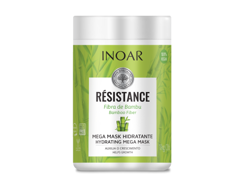 Inoar Resistance Fibra de Bambu Stiprinamoji plaukų kaukė 1000g